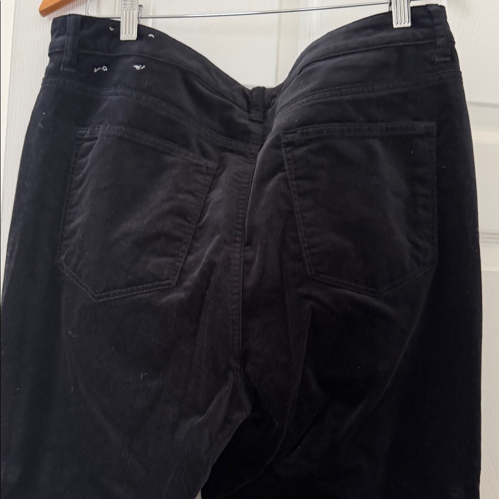 Talbots Classic velveteen Black Straight Leg Pants - Picture 4 of 4